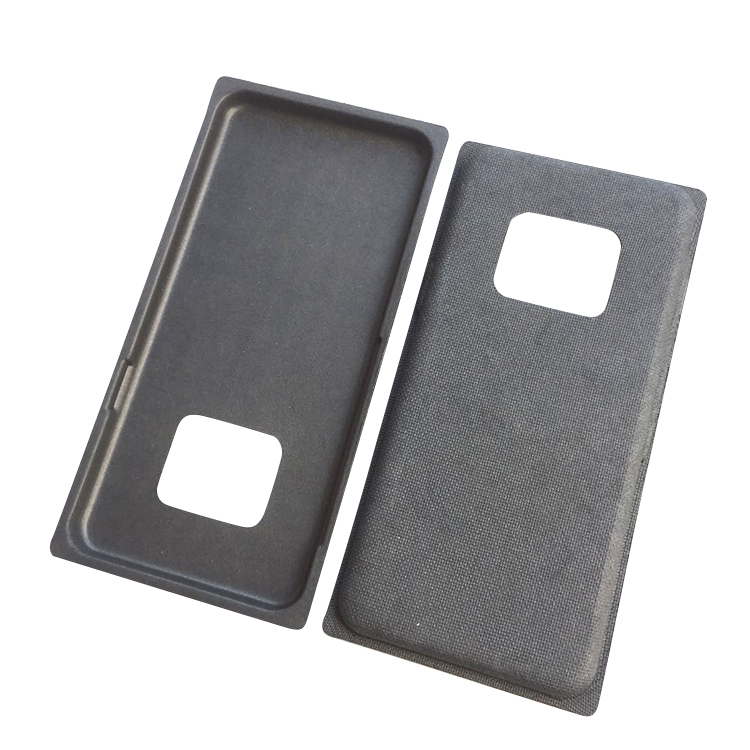  black paper pulp tray for mobilephone (3).jpg