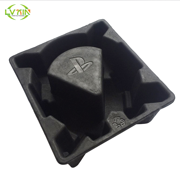 Black molded recycled pulping tray for earphone  (2).jpg