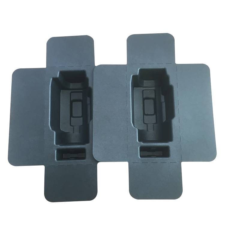 Customised black moulded pulp trays factory.jpg