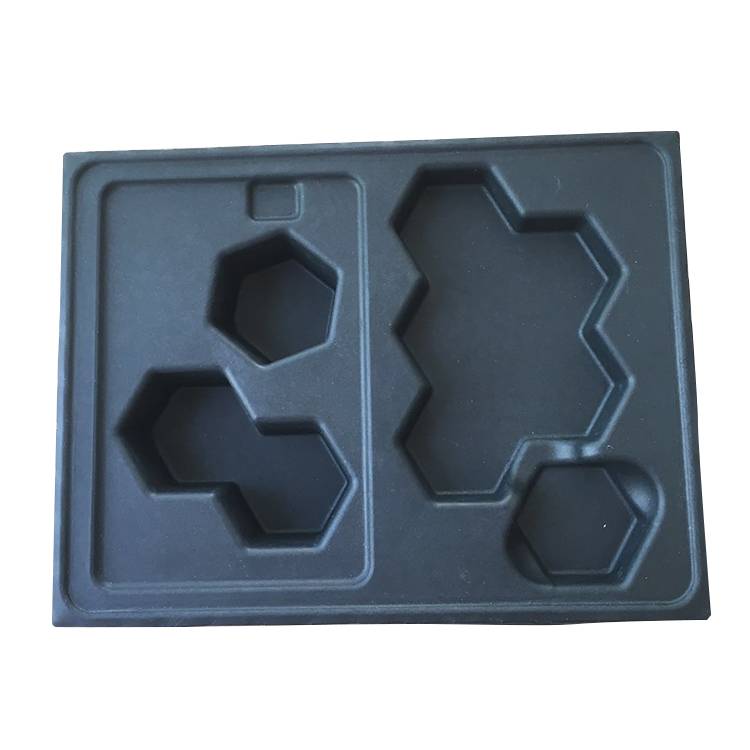 Wet press black degradable toy inner paper pulp tray.jpg