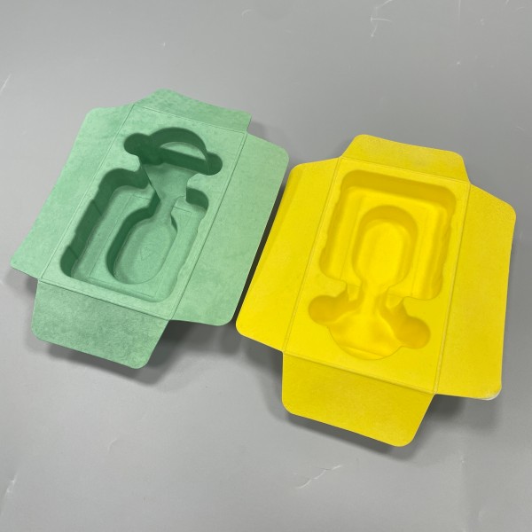 wet press molded pulp insert