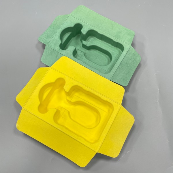 colored molded pulp trays