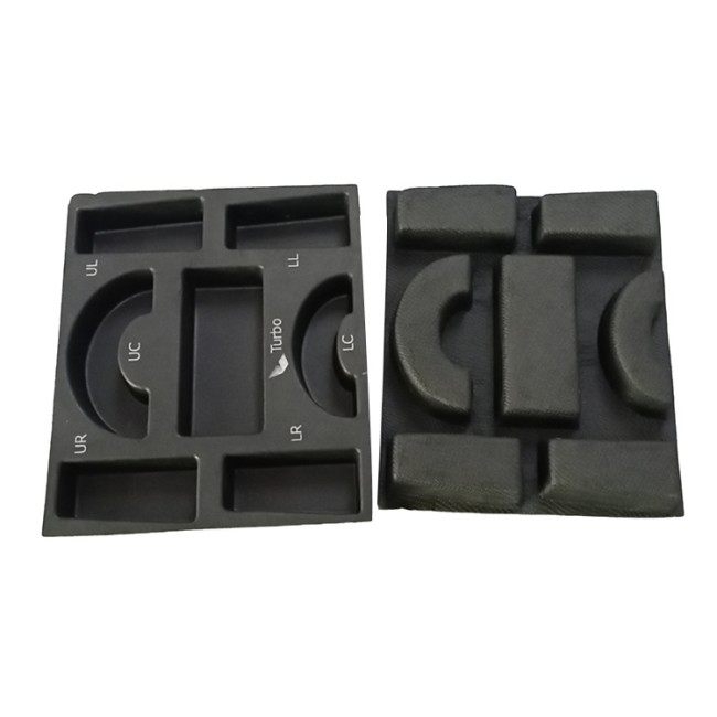 black molded pulp packaging