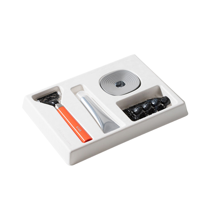 custom molded pulp razor packaging