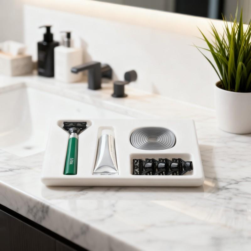 custom molded pulp razor packaging