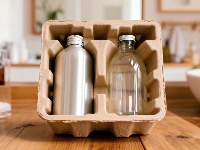 glass bottle pulp packaging